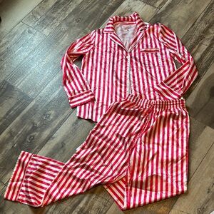 Show Me Your MuMu Red and White Striped Pajama Set